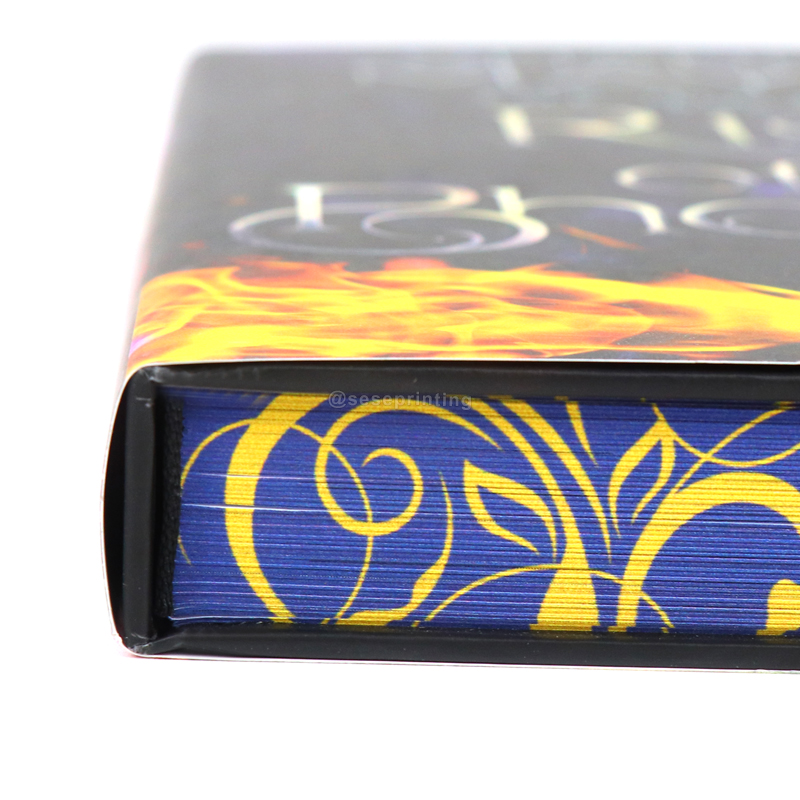 Special Book Custom with Sprayed Edges and Foil on Hardback Cover 11