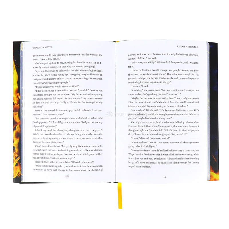 Special Book Custom with Sprayed Edges and Foil on Hardback Cover 7