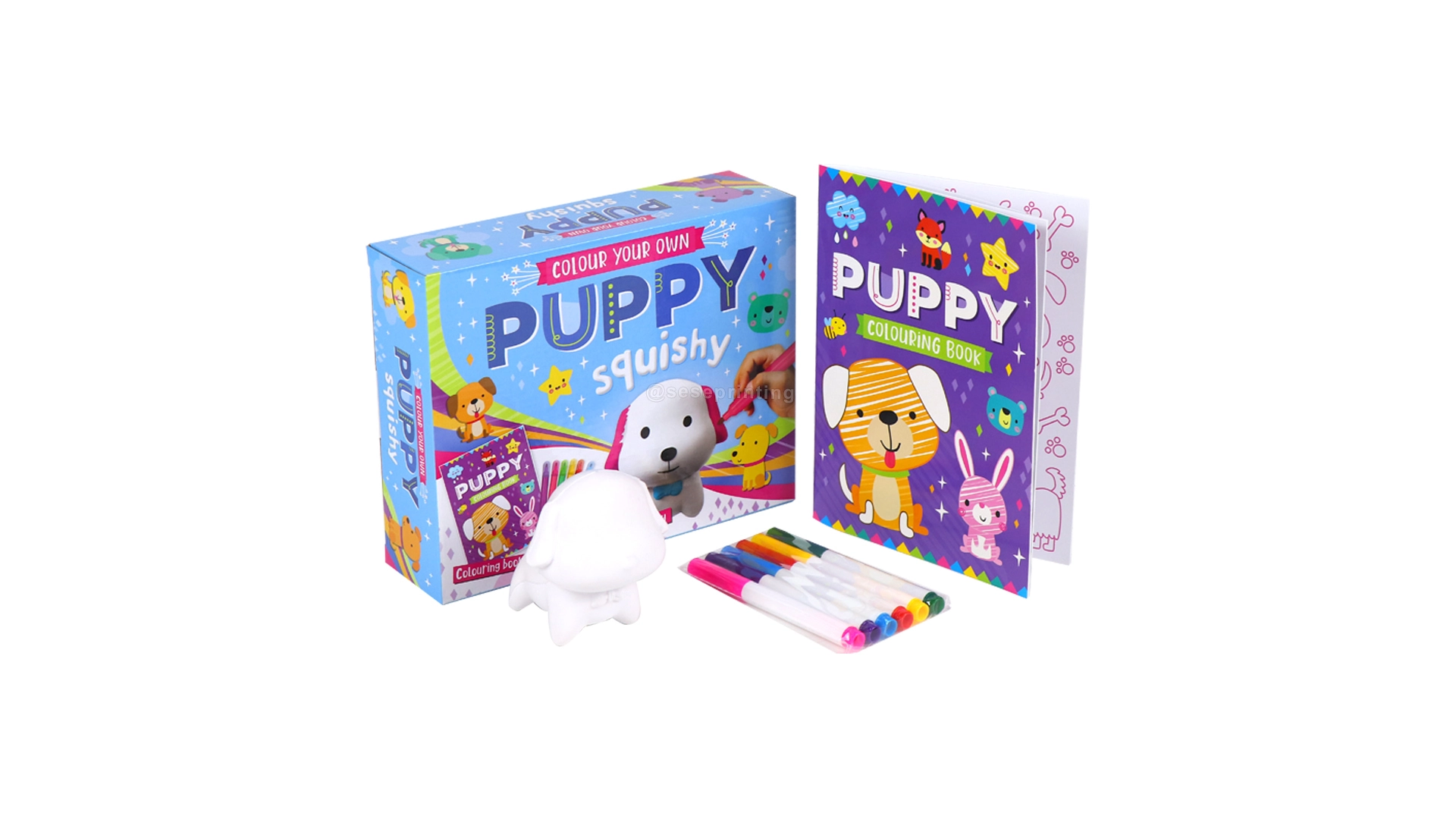 Paperback Children Coloring Book Set Printing Puppy Colouring Book 1