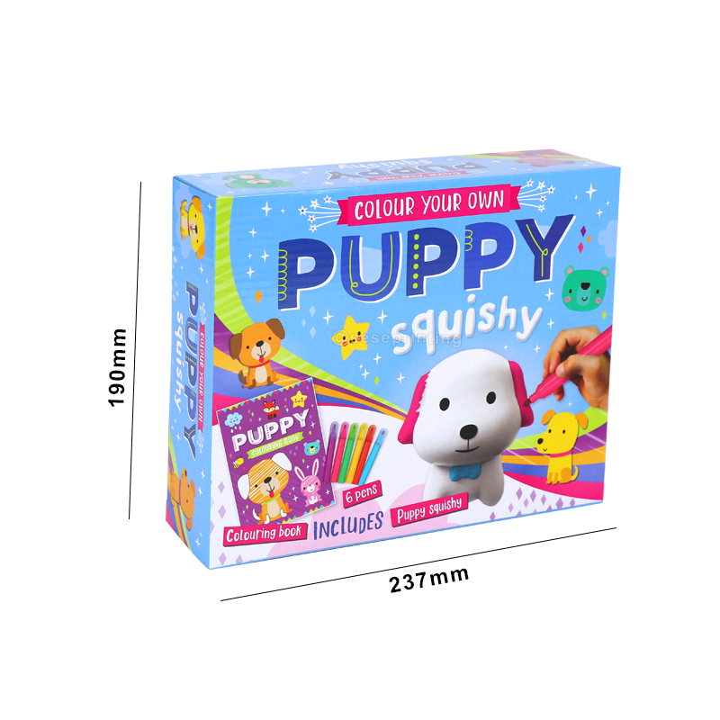 Paperback Children Coloring Book Set Printing Puppy Colouring Book 6