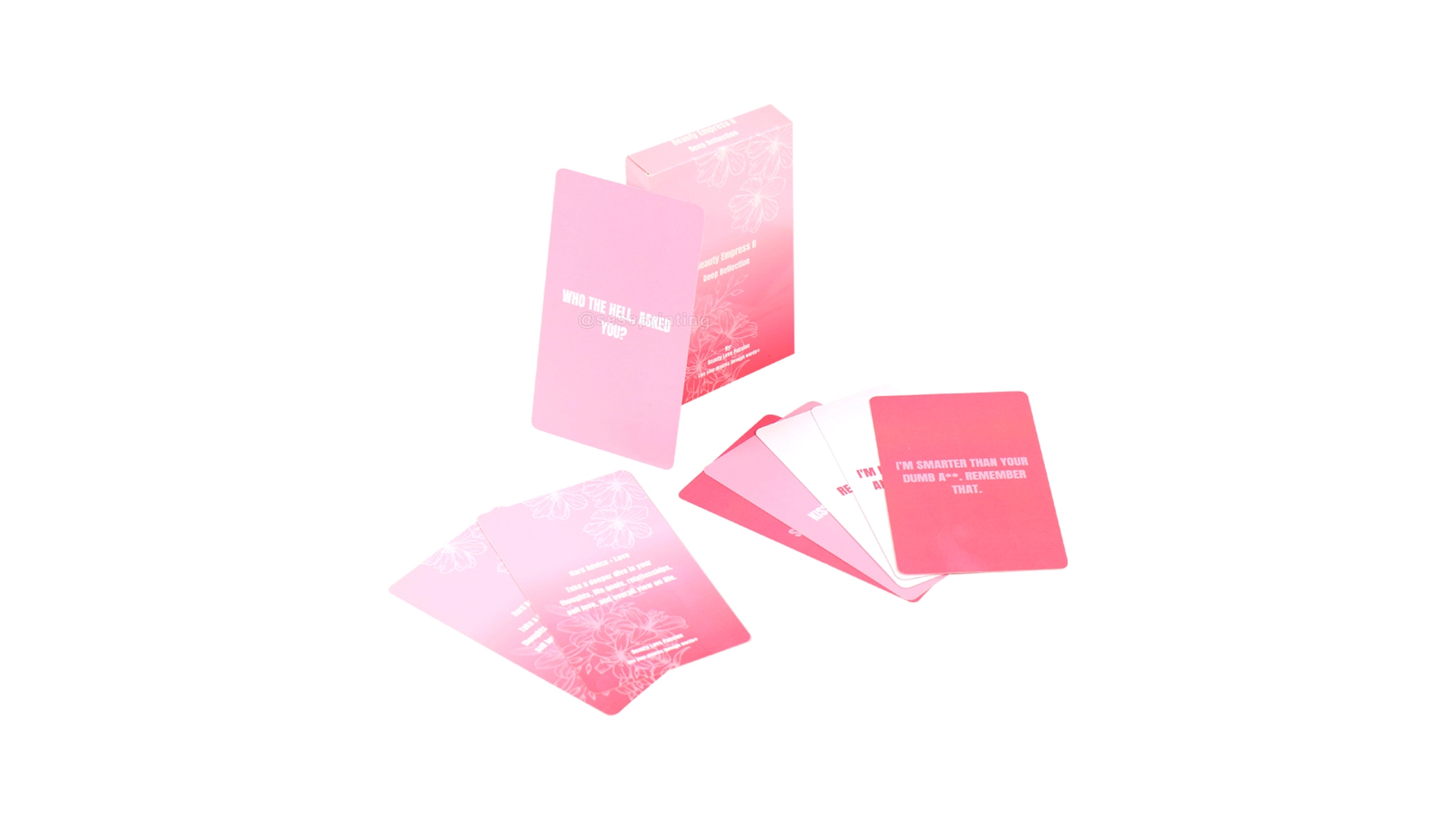Card Game Printing Custom Adult Deep Reflection Question Cards 1