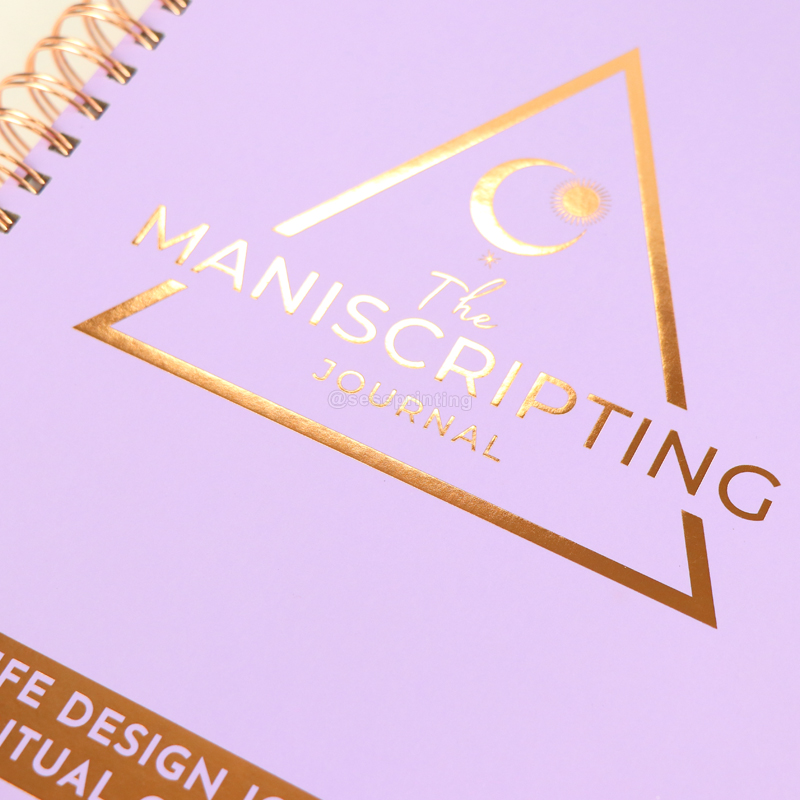 Custom Journal Gold Spiral Hardcover A5 Monthly Planner Notebook 8