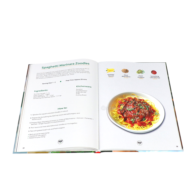 Custom Cooking Book Hardcover Book Printing Recipe Book 7