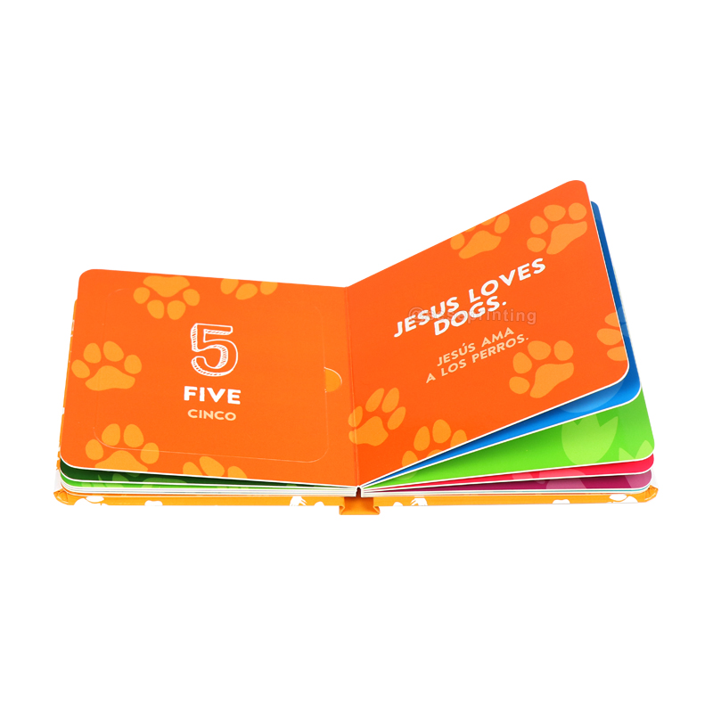 Kids Board Book Publishing Printing Cardboard Lift Flap Book 7