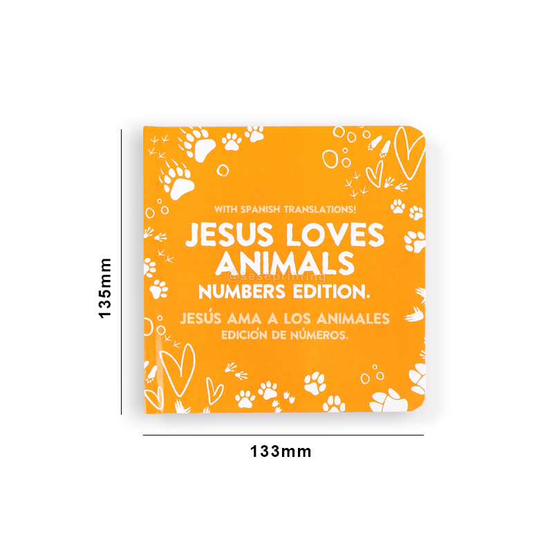 Kids Board Book Publishing Printing Cardboard Lift Flap Book 6