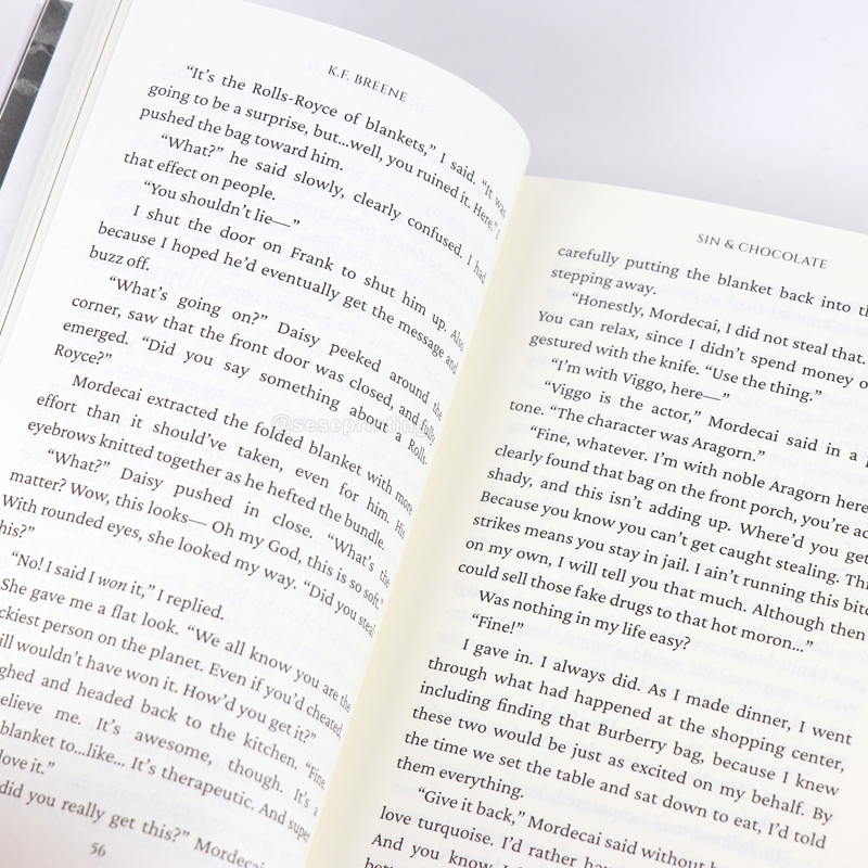 Customized Published Softcover Book Printing Paperback Novel Book 7