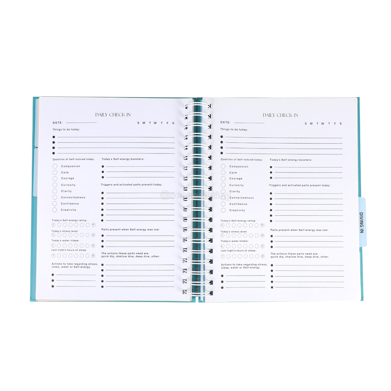 Make Spiral Planner Workbook Printing Therapy Journal Notebook 7