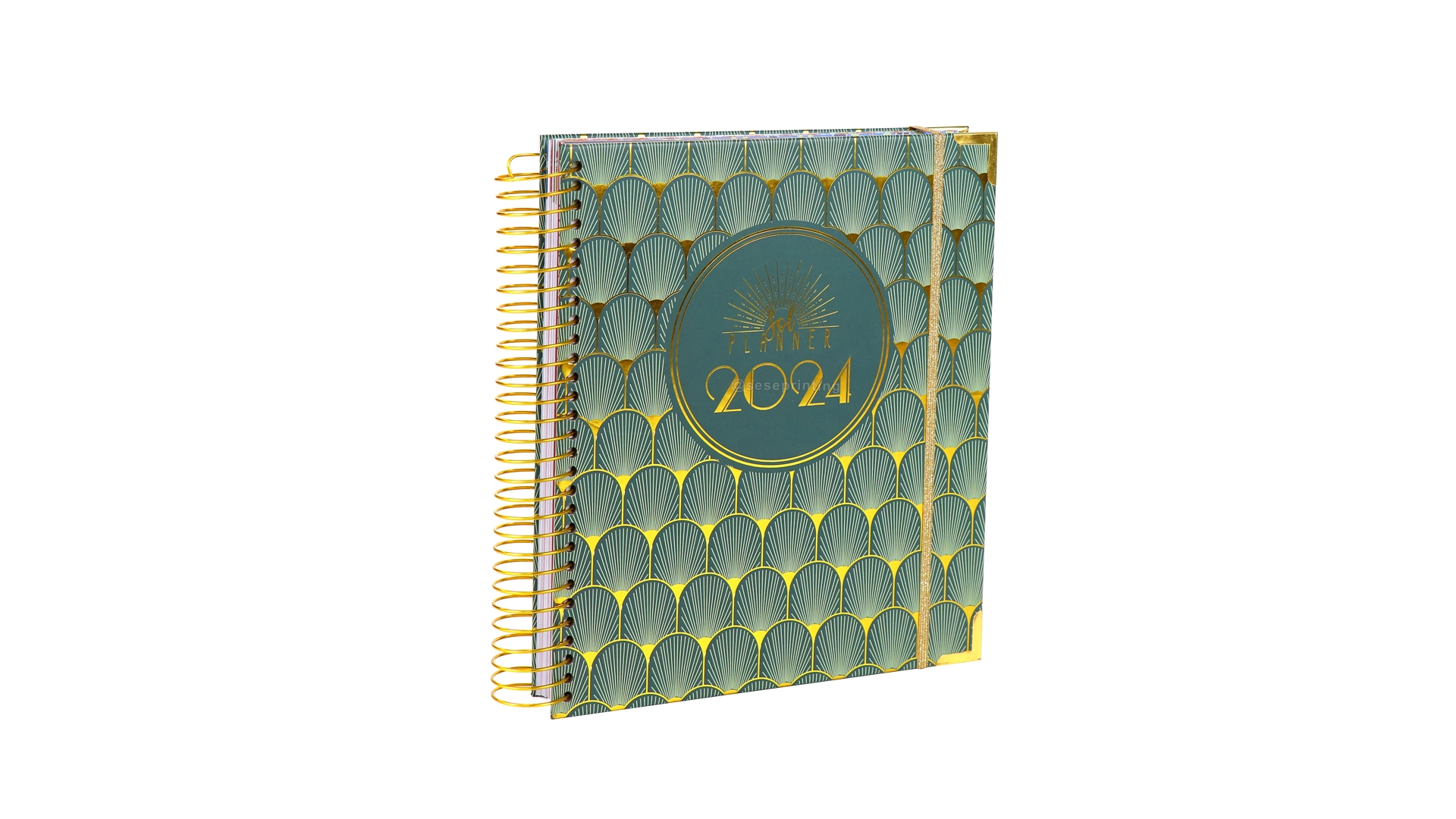 Create Planners and Notebooks Custom Printing Gold Spiral Journal 1