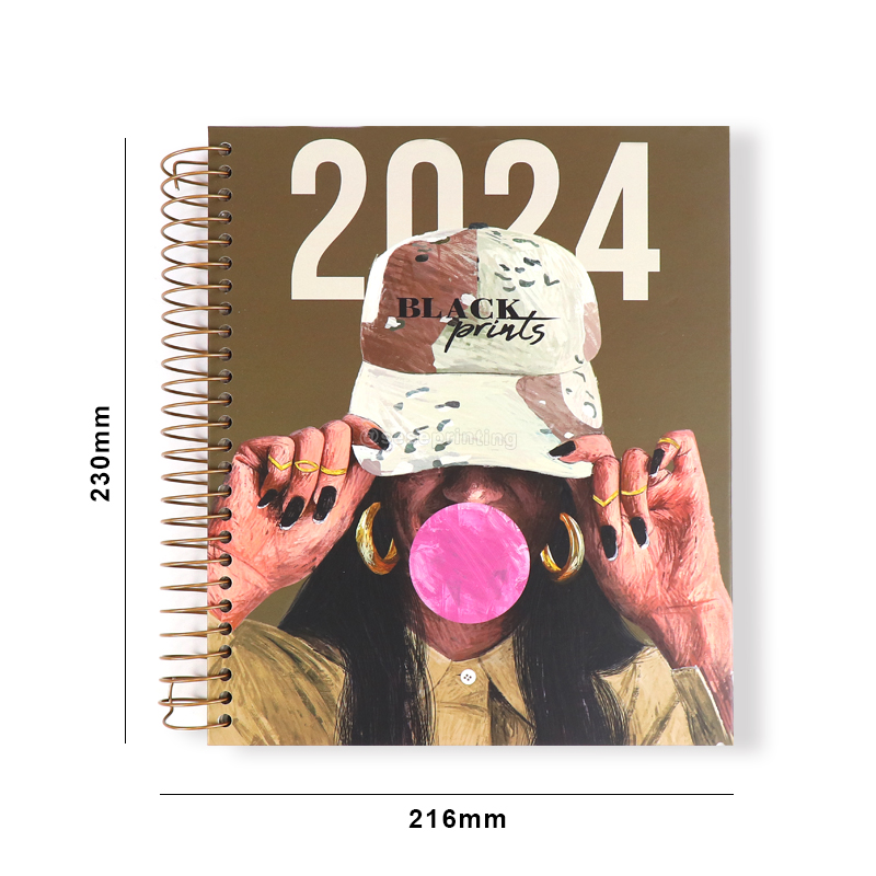 Spiral Notebooks Printing Weekly Planner with Customized Sticker 6