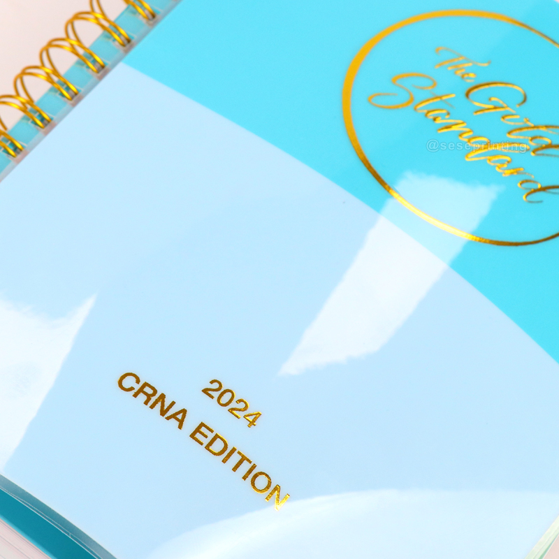 Spiral Journal Notebook Printing Plastic Lamination Cover Planner 8