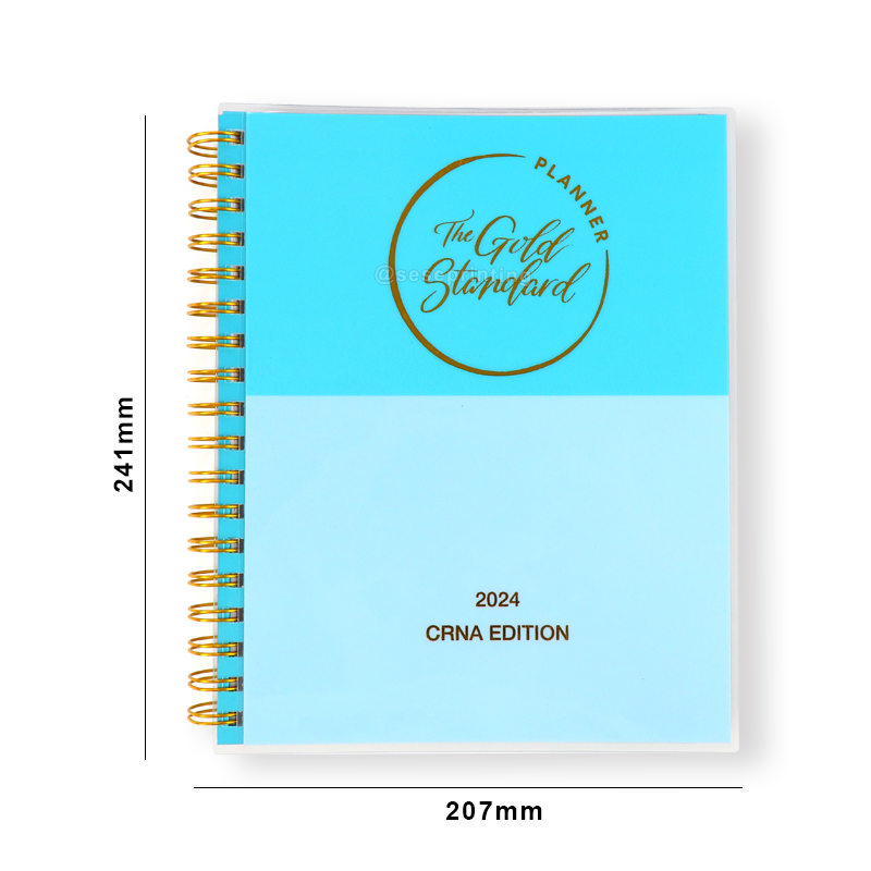 Spiral Journal Notebook Printing Plastic Lamination Cover Planner 6