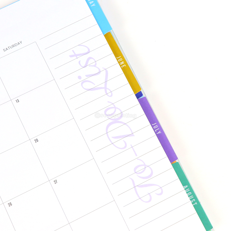 Spiral Journal Notebook Printing Plastic Lamination Cover Planner 10