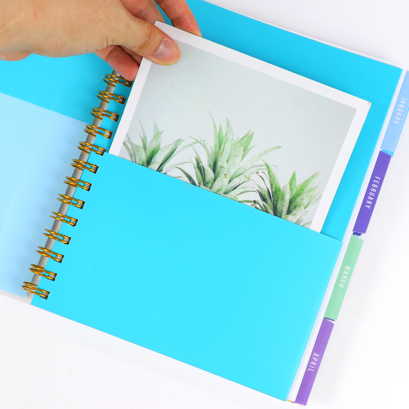 Spiral Journal Notebook Printing Plastic Lamination Cover Planner 9