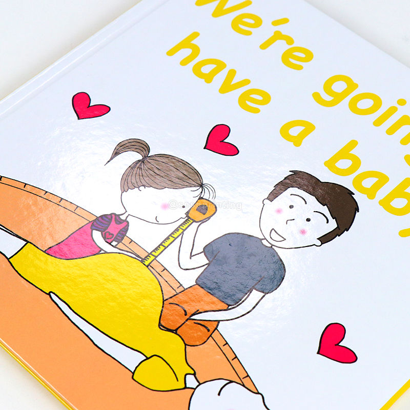 Hardcover Pregnancy Illustration Board Book Publishing Printing 9