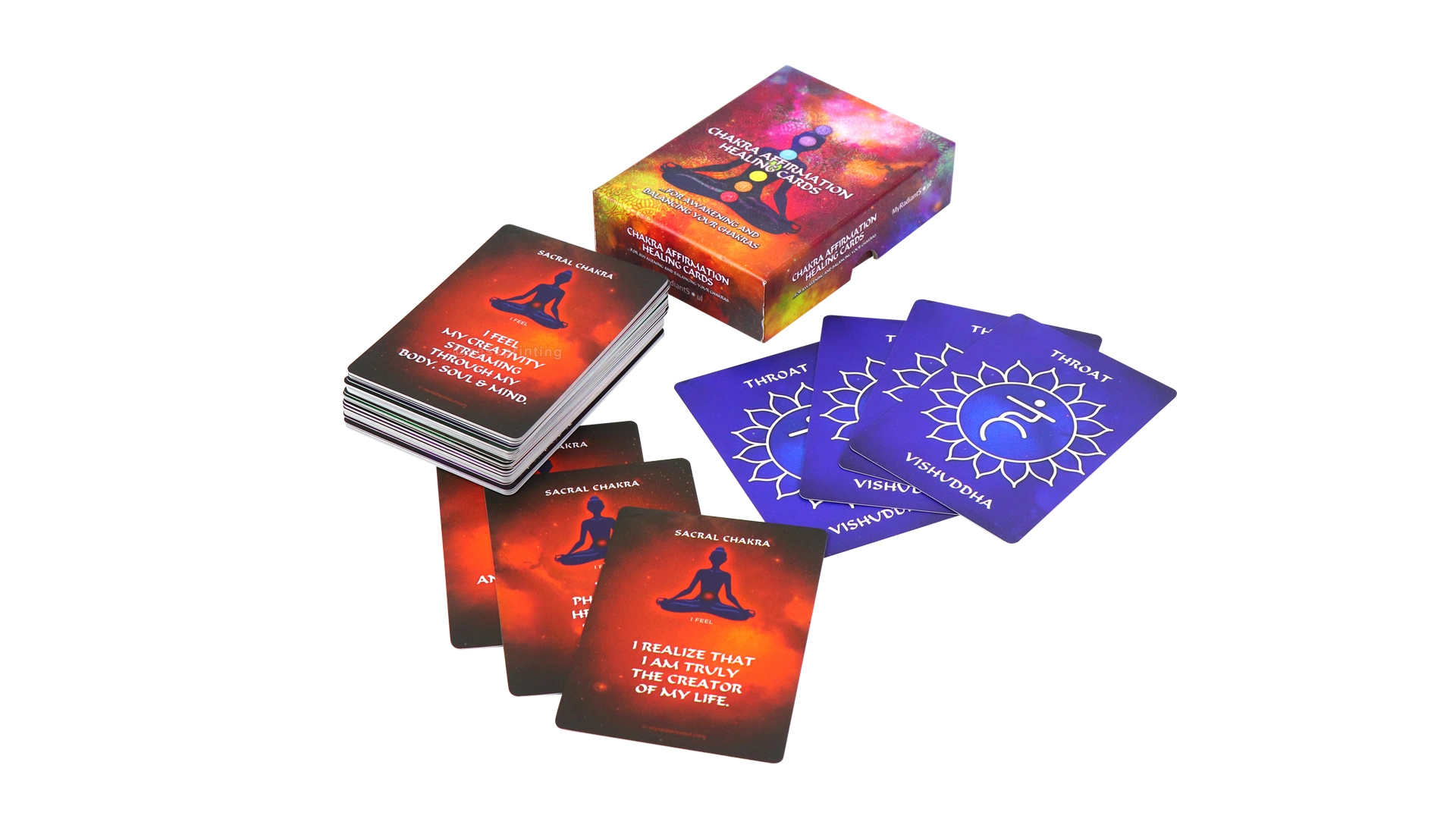 Printing Affirmation Healing Cards for Awakening Your Chakra 1