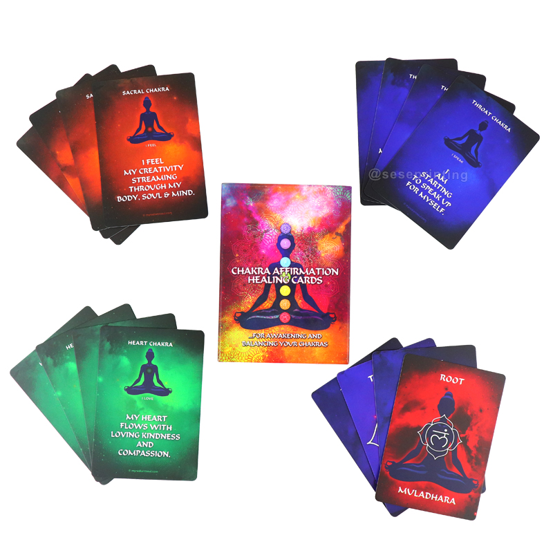Printing Affirmation Healing Cards for Awakening Your Chakra 8