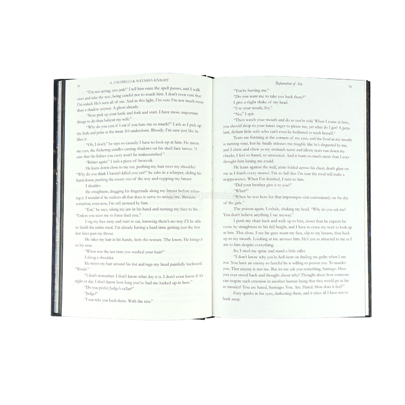 Special Edition Books Printed Hardback Book with Sprayed Edges 7