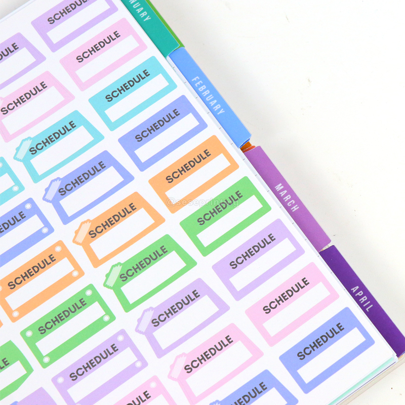 Persönliches Notizbuch mit PVC-Einband, Spiralbindung, Pflege-Edition, Planer 11