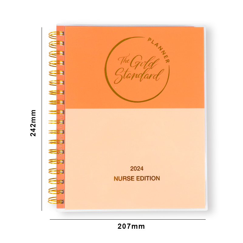 Persönliches Notizbuch mit PVC-Einband, Spiralbindung, Pflege-Edition, Planer 7