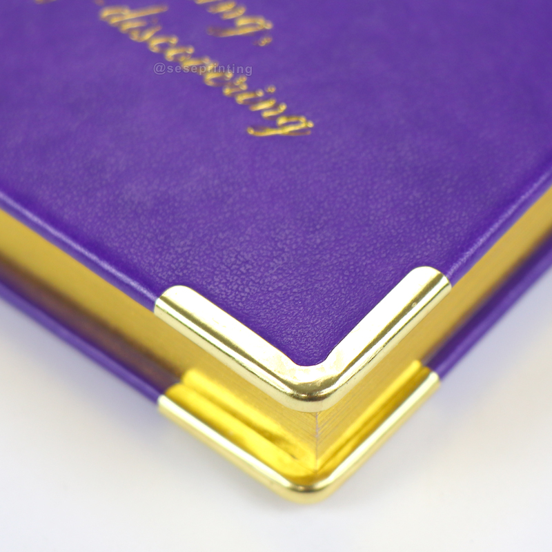 Premium Leather Cover Journal Notebook Printed with Gold Edges 11