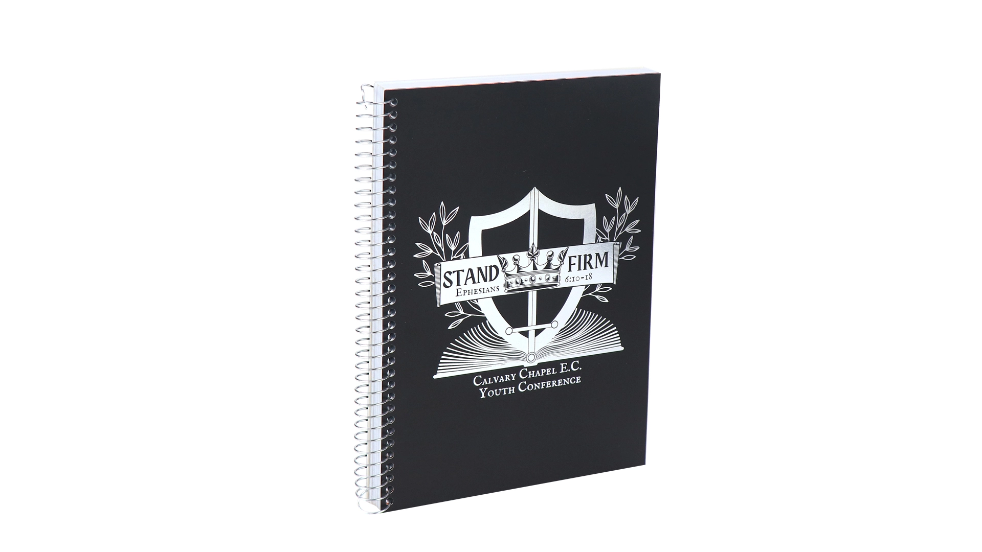 Printed Silver Stamping Softcover Planner Spiral Journal Notebook 1