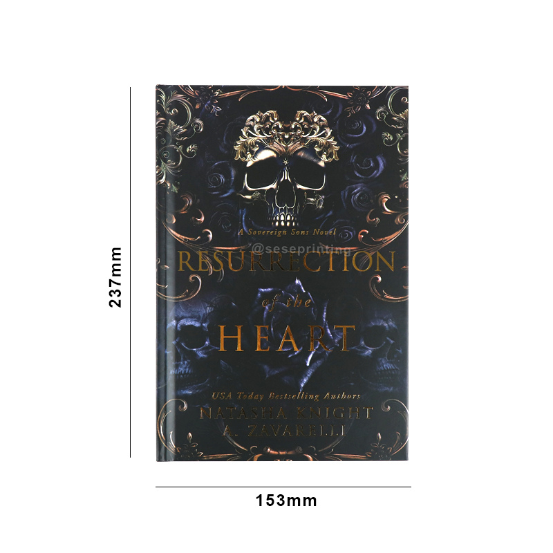 Veröffentlichung eines Schwarz-Weiß-Hardcover-Buches mit individuell lackierten Kanten 7