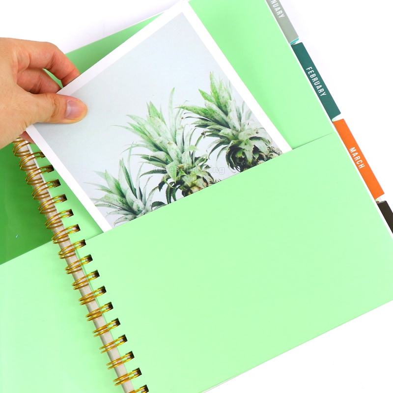 Custom PVC Cover Journal Printed Spiral Academic Student Planner 10