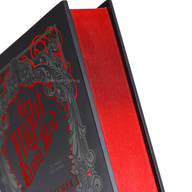 Silver Foil Hardcover Book with Dust Jackets and Custom Sprayed Edges 11