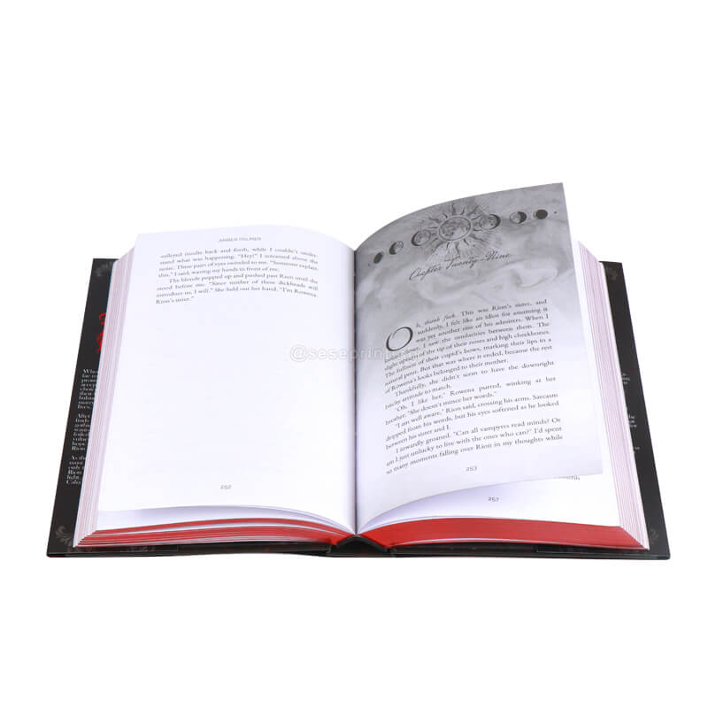 Silver Foil Hardcover Book with Dust Jackets and Custom Sprayed Edges 8