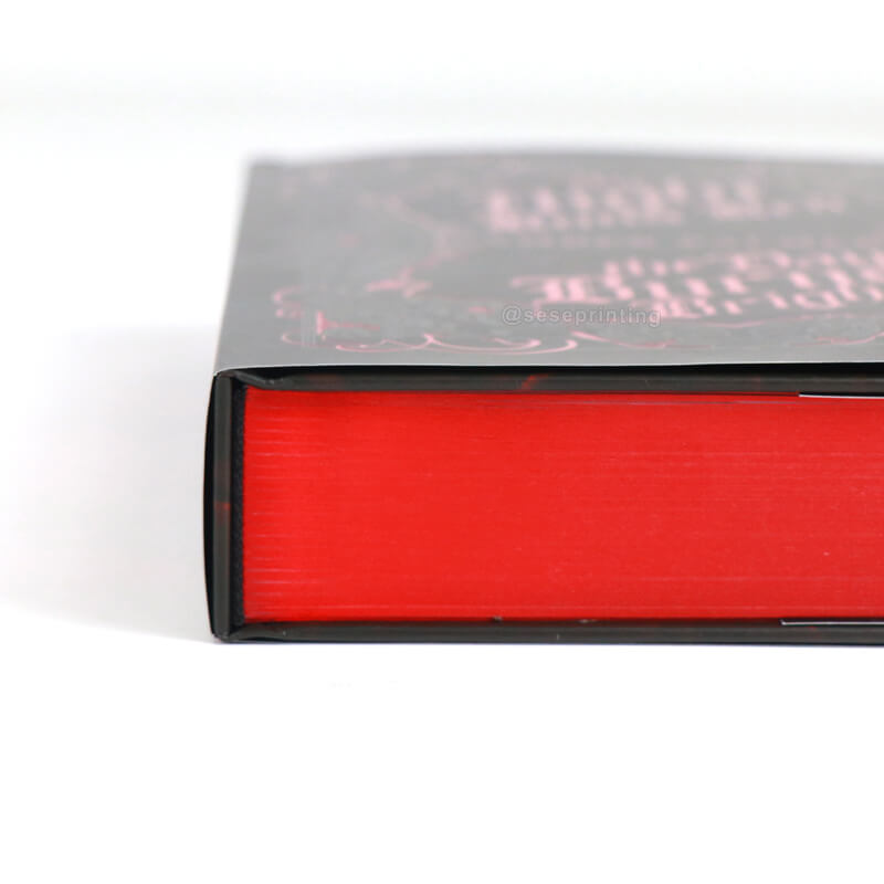 Silver Foil Hardcover Book with Dust Jackets and Custom Sprayed Edges 12