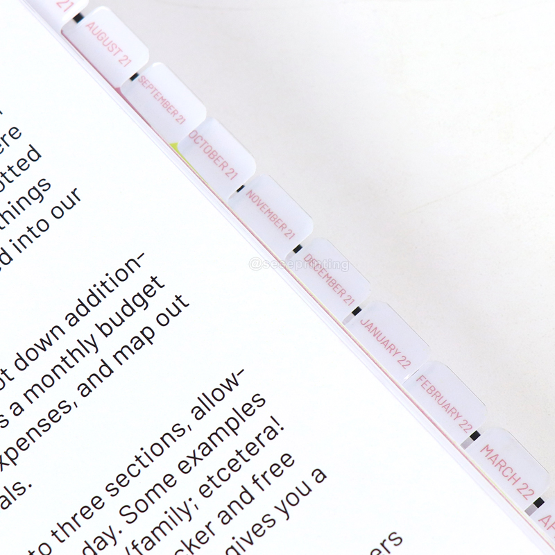 Hardcover Spiral Budget Planner Printed Personal Journal Notebook 9