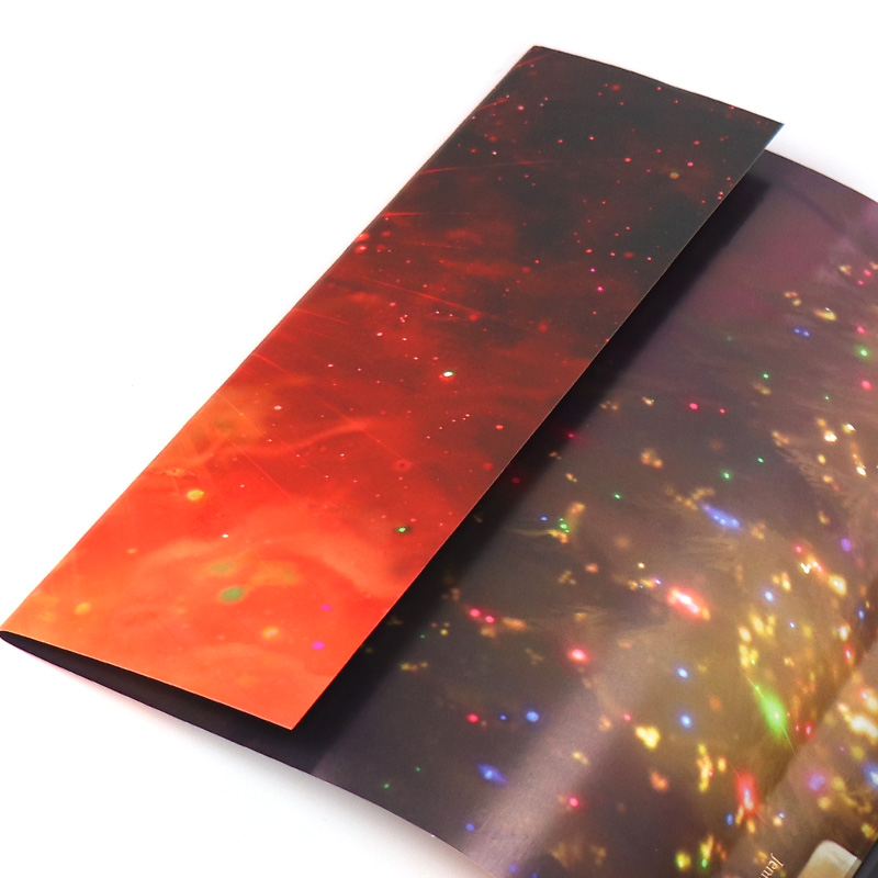 Custom Hardcover Book Printing Holographic Foil Sprayed Edges 9