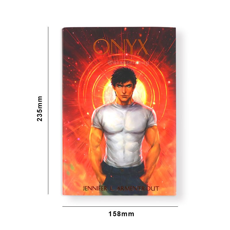 Custom Hardcover Book Printing Holographic Foil Sprayed Edges 7