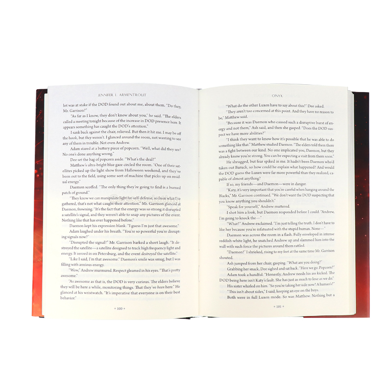 Custom Hardcover Book Printing Holographic Foil Sprayed Edges 8