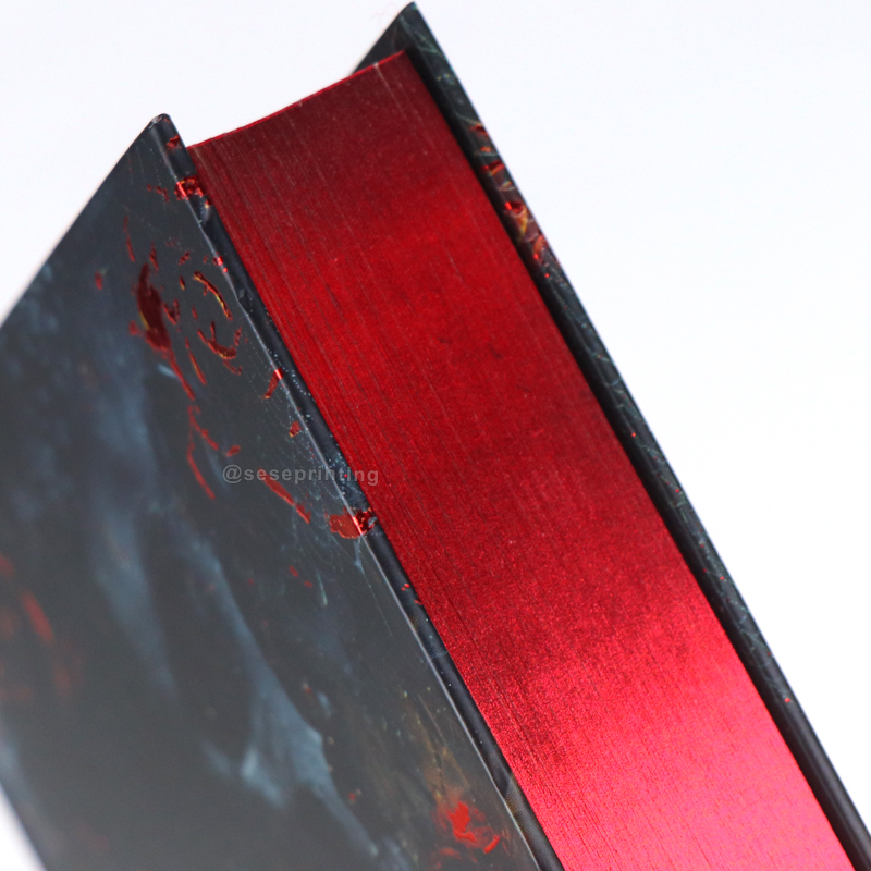 Embossed and Foiled Logo Hardcover Book Printing Sprayed Edges 9