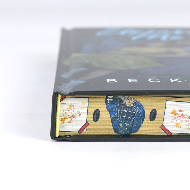 Custom 350 Pages Hardcover Book with a Foil Cover and Sprayed Edges 11