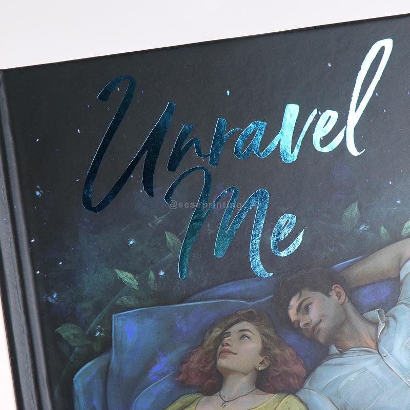 Custom 350 Pages Hardcover Book with a Foil Cover and Sprayed Edges 9