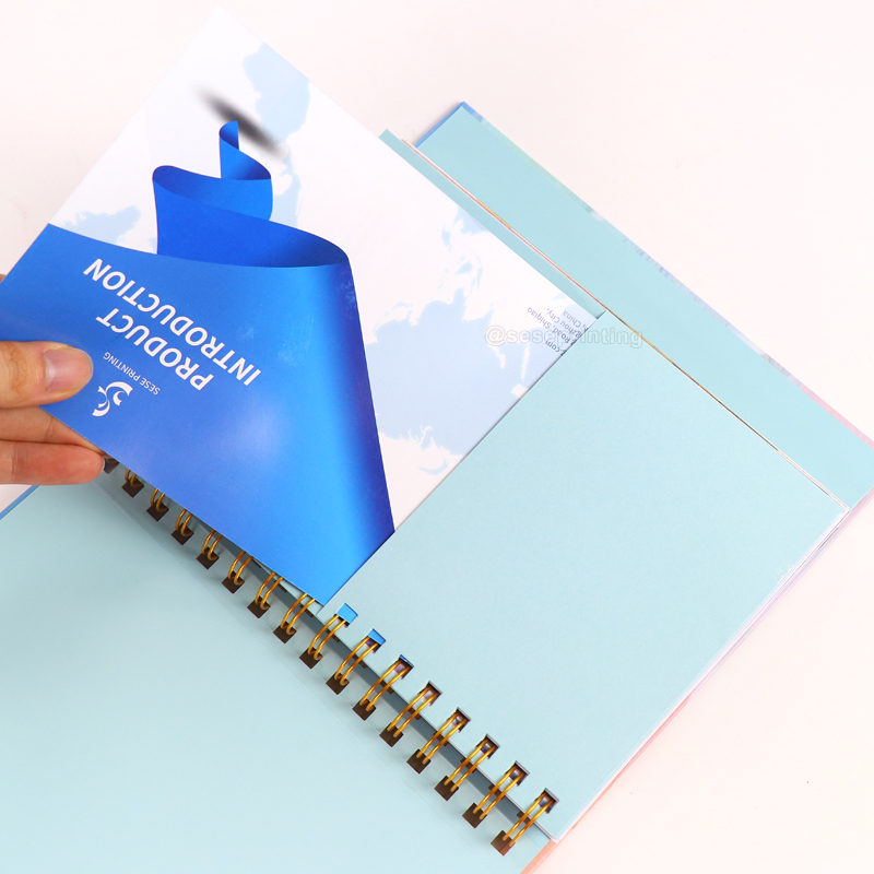 Hardcover Hidden Spiral Planner Notebook with Custom Inside Pages 9