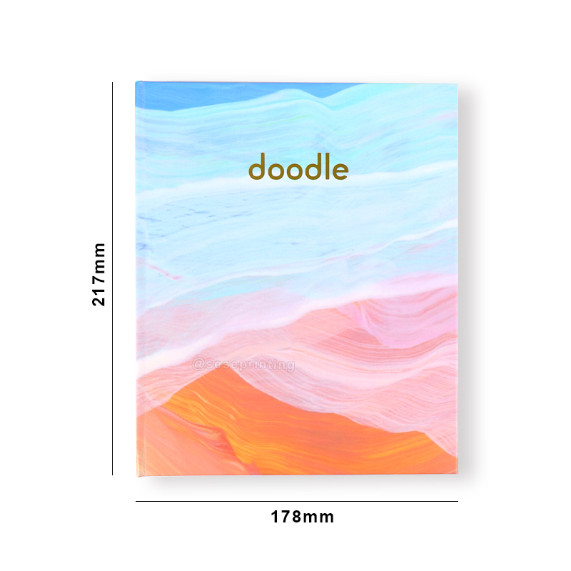 Hardcover Hidden Spiral Planner Notebook with Custom Inside Pages 6