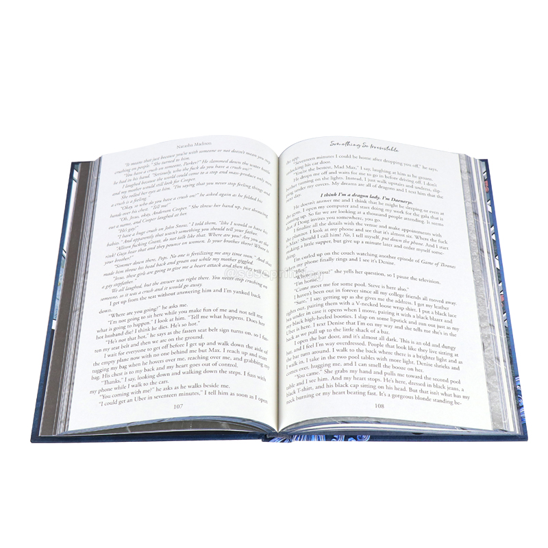 Novels Printing Special Edition Hardcover Book with Sprayed Edges 8