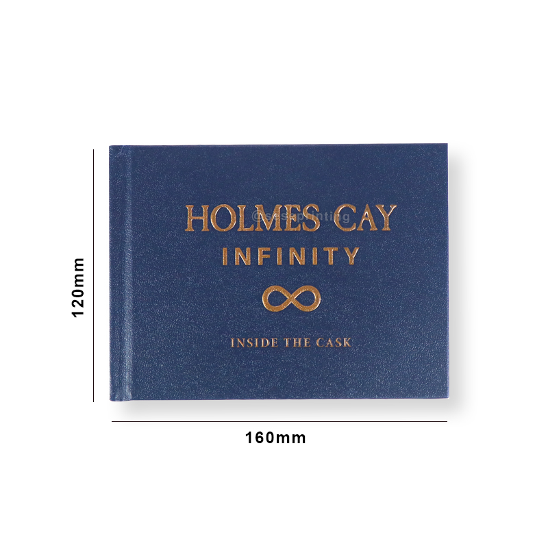 Custom Embossed Logo Magazine Printing Leather Cover Brochure 6