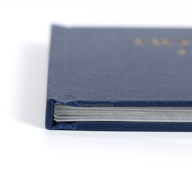 Custom Embossed Logo Magazine Printing Leather Cover Brochure 9