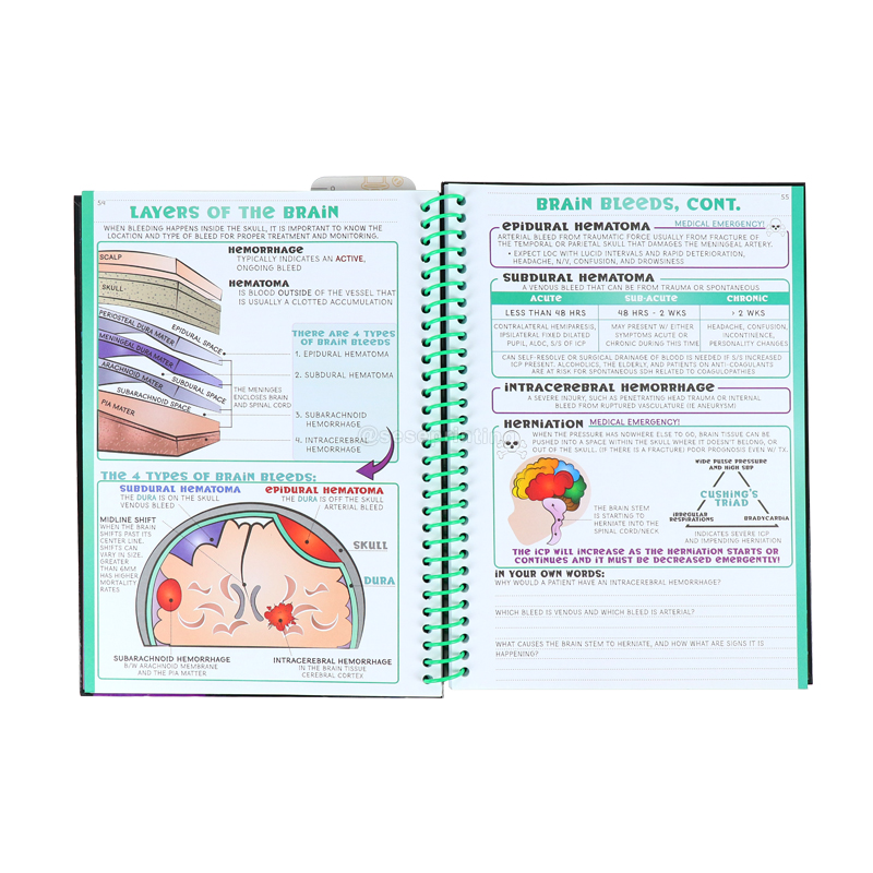 Print My Own Journal Notebook Custom Nurse Student Notes Planner 8