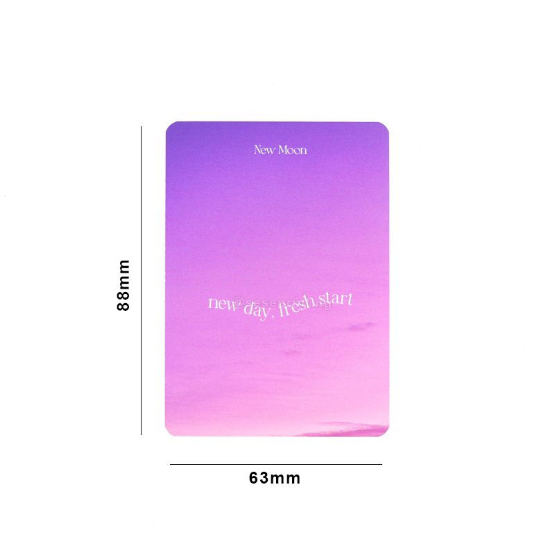 Silver Edges Cards Games Custom Printing Affirmation Card Deck 7