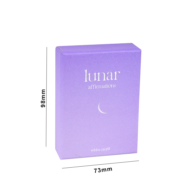 Silver Edges Cards Games Custom Printing Affirmation Card Deck 6