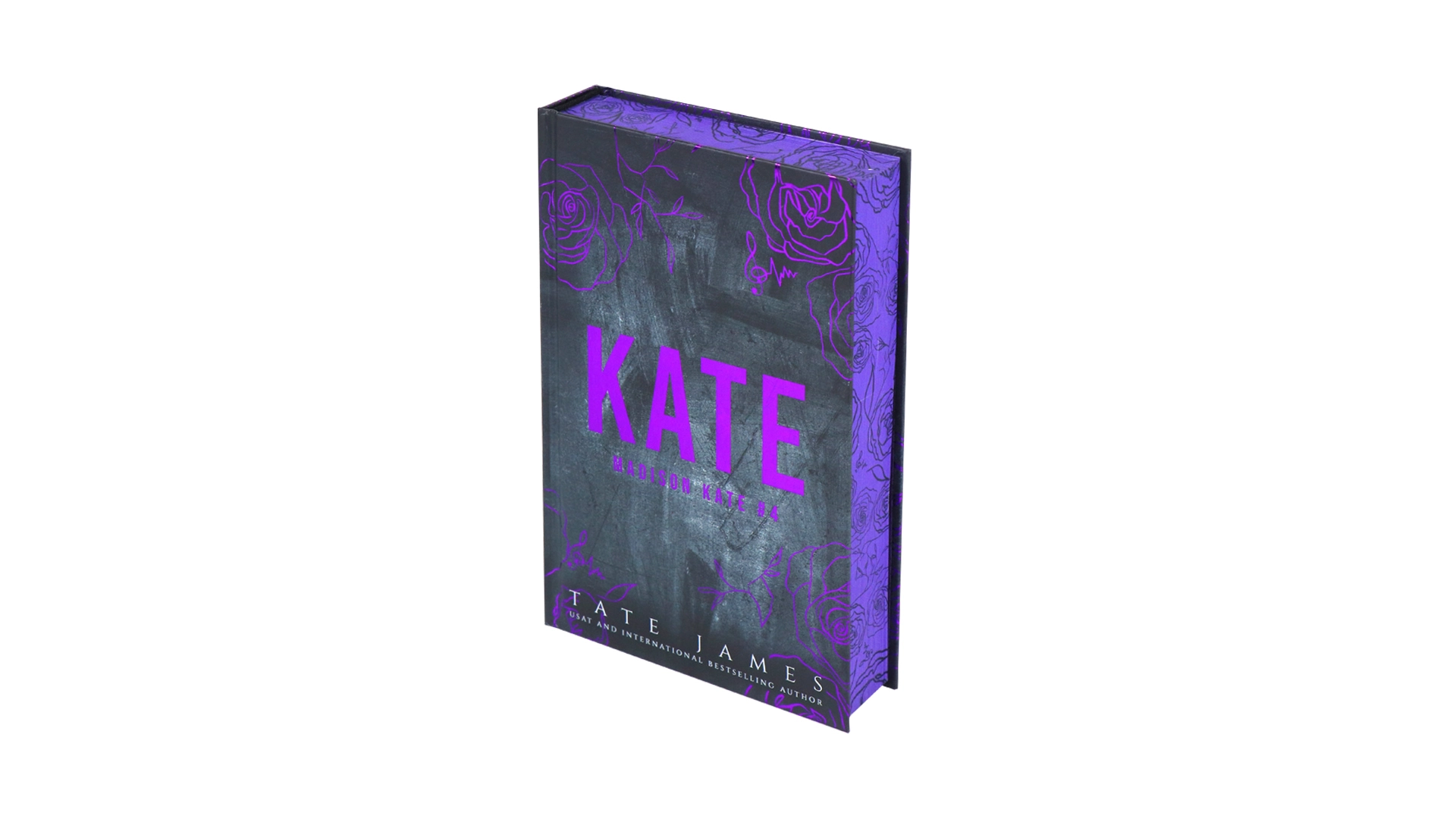 Purple Foil Cover Book Printing Hardcover with Sprayed Edges 1