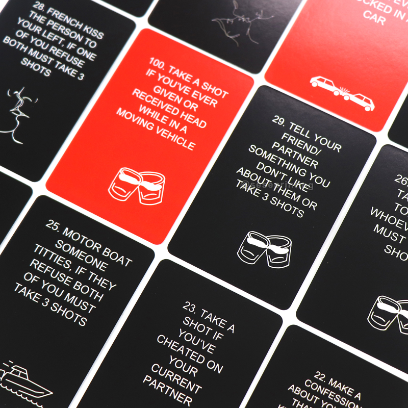 Adult Drunk Night Card Game Custom Printed Party Drinking Games 9