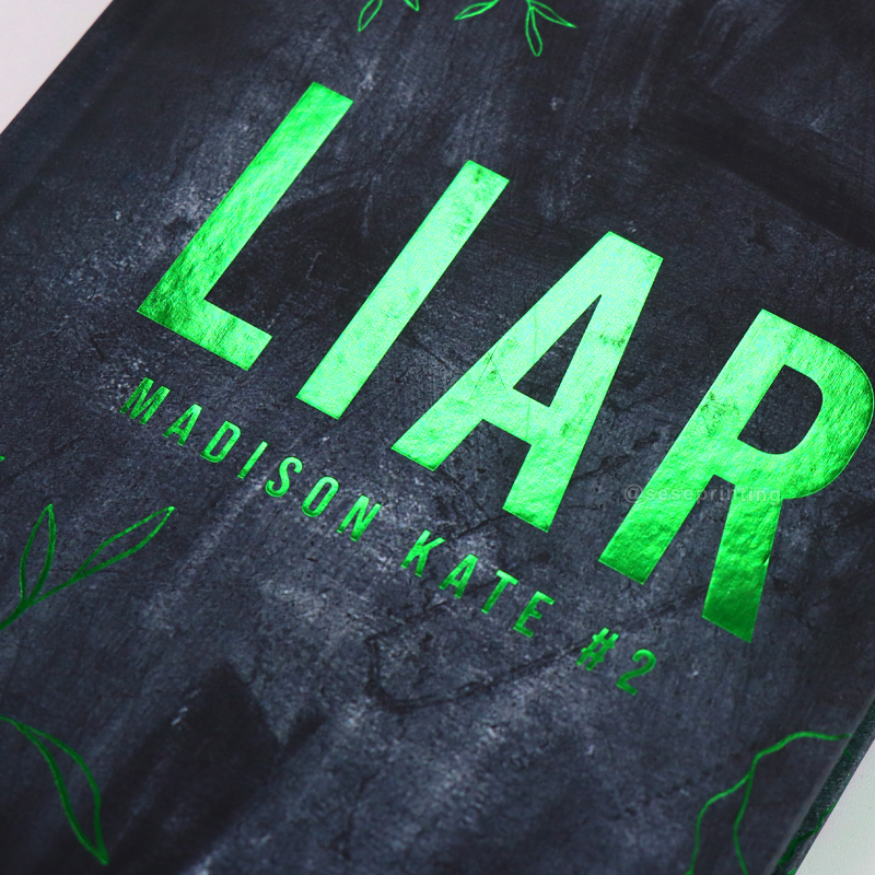 Green Foiled Hardback Book Printed End Pages with Sprayed Edges 8