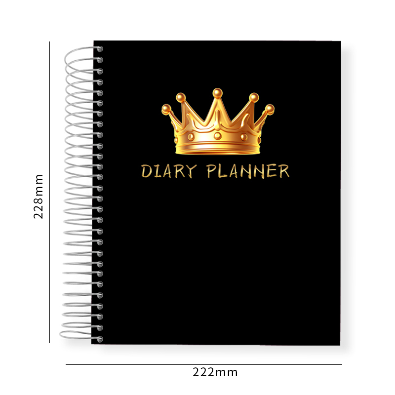 Spiralnotizbuch mit individuellem Druck, Tages- und Wochenplaner, Agenda 6