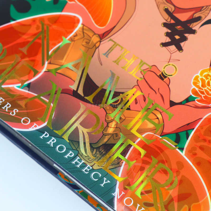 Hardcover Book with Holographic Foil Cover and Sprayed Edges 10